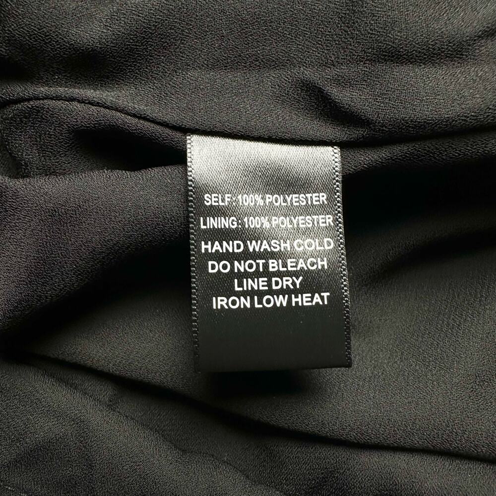 If By Sea Los Angeles | Women | Black Ruffle Gold Star Print Romper | Medium - Picture 9 of 14